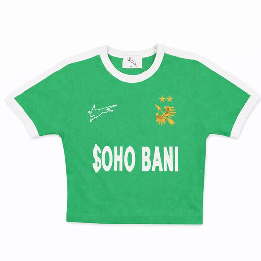 CROP GREEN SHIRT