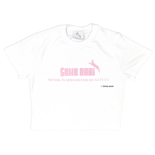 WHITE PINK CROPPED SHIRT